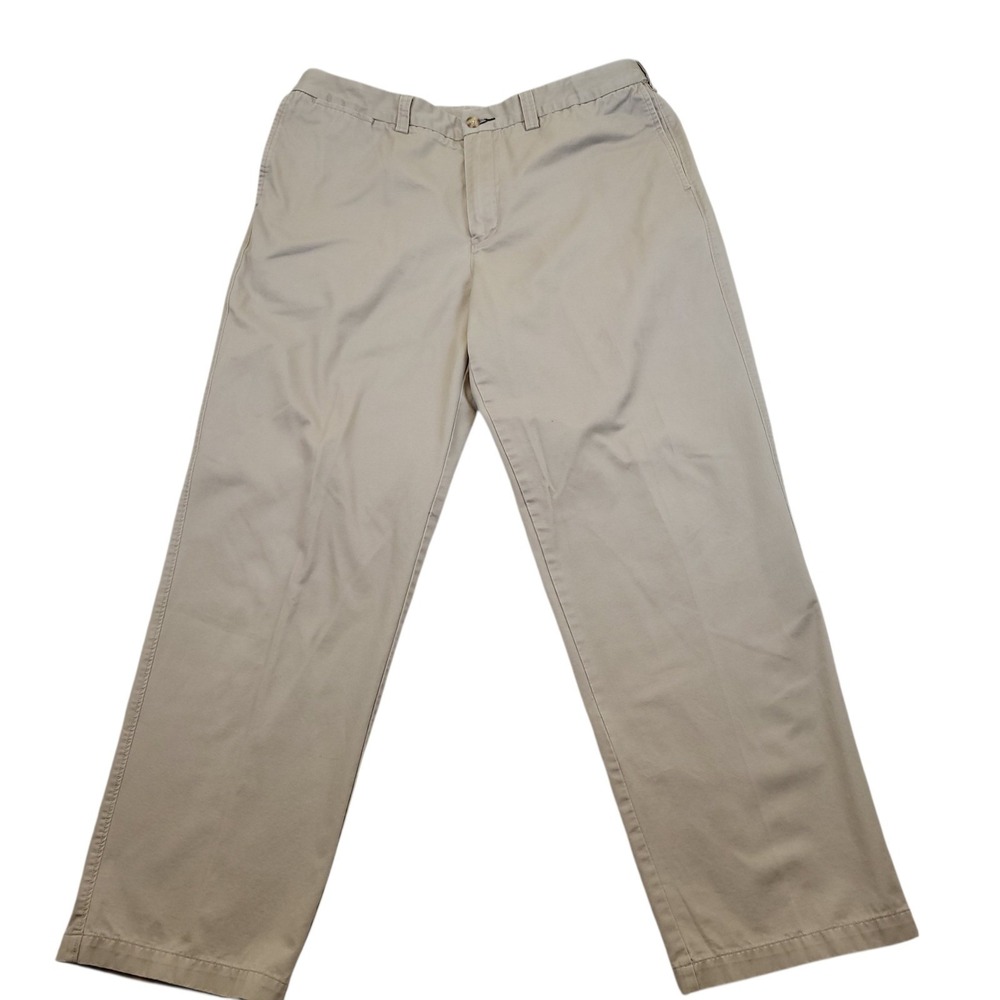 Duluth Trading Flex Firehose Mens Khaki Tan Straight Leg 5 Pocket Pants 38x32